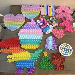 Popit fidget toys assortment 20 piece bundle