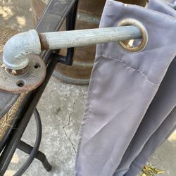 Shower Pole With Curtain