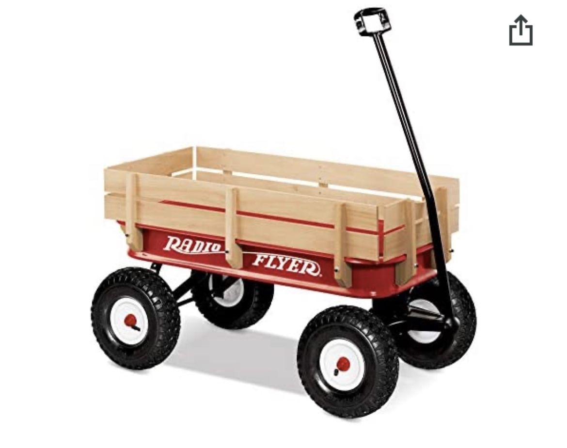 Radio Flyer 36” All Terrain Steel And Wood Wagon
