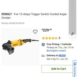 Dewalt 9inch Angle Cutter