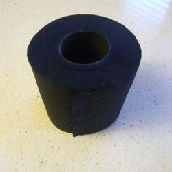 Black Halloween Roll Of Tissue