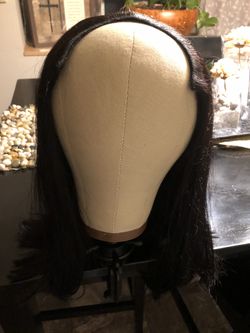 14” 100% Human Hair Halo Wig Extension