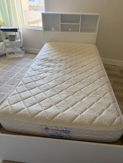 Bed frame with mattress