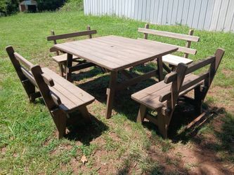 5pc Amish Wood Set