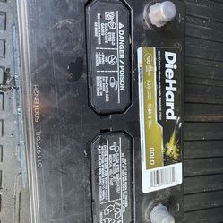 Die Hard Gold Car Battery 100% Full 