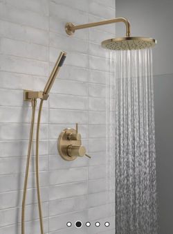 Bathroom Delta Shower Fixtures in Champagne Bronze