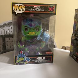 Hulk Thor Ragnorok Funko Blacklight 10 Inch Pop 