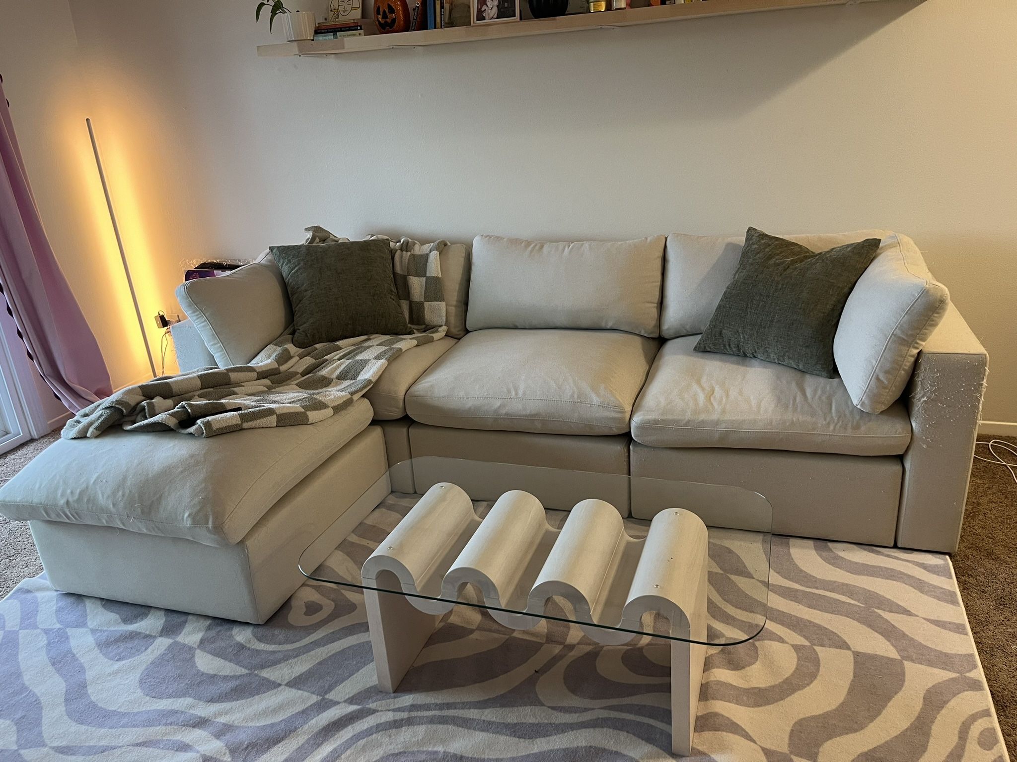 Cozey Ciello Couch In Snow Drift