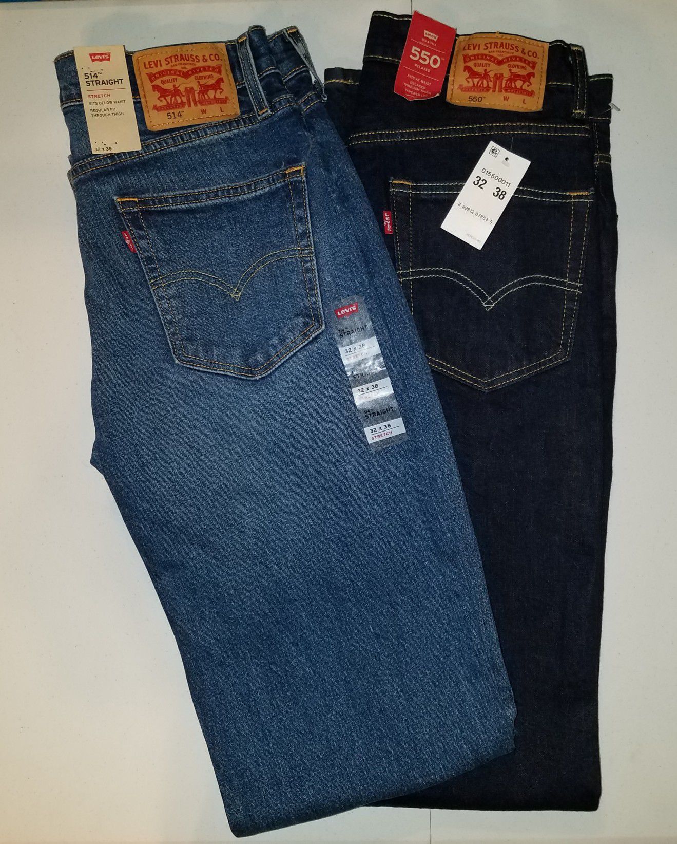 New levi Jean's size 32x38 $30 each