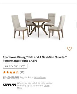 Dining Set (4 Chairs))