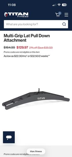 Titan Multi-Grip Lat Pull Down Attachment