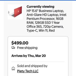 HP Laptop Model 15-fd0083wm