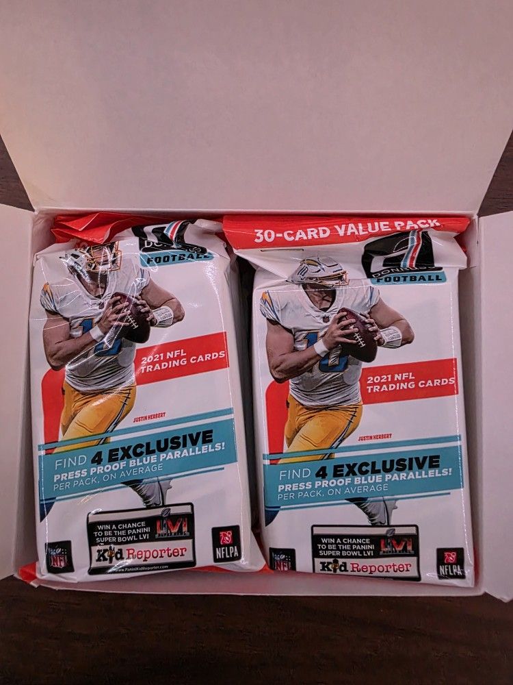 2021 Donruss Football Jumbo Fat Pack Cello Box
