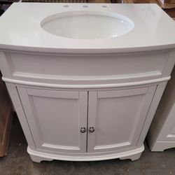 30 Inch White Bathroom Vanity 