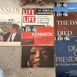 JFK BUNDLE:  LIFE & LOOK Magazine bundle