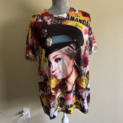 Let’s Rage Amanda Bynes Show Nickelodeon 90’s All Over Print AOP Size Large Shirt All That 