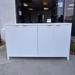 New In Box - New Wooden Buffet Cabinet with Adjustable Shelves Storage Accent Cabinet with 4 Doors Entryway Console Table. 55"x15.7"x32.7