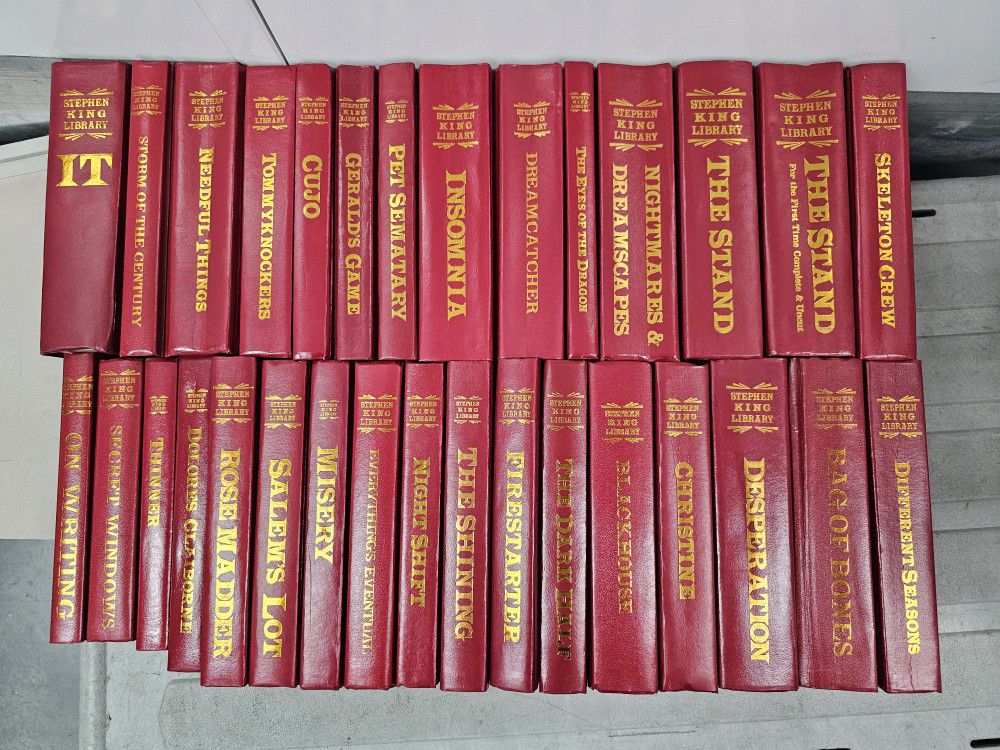 Stephen King Red Library Set Of 34 Books