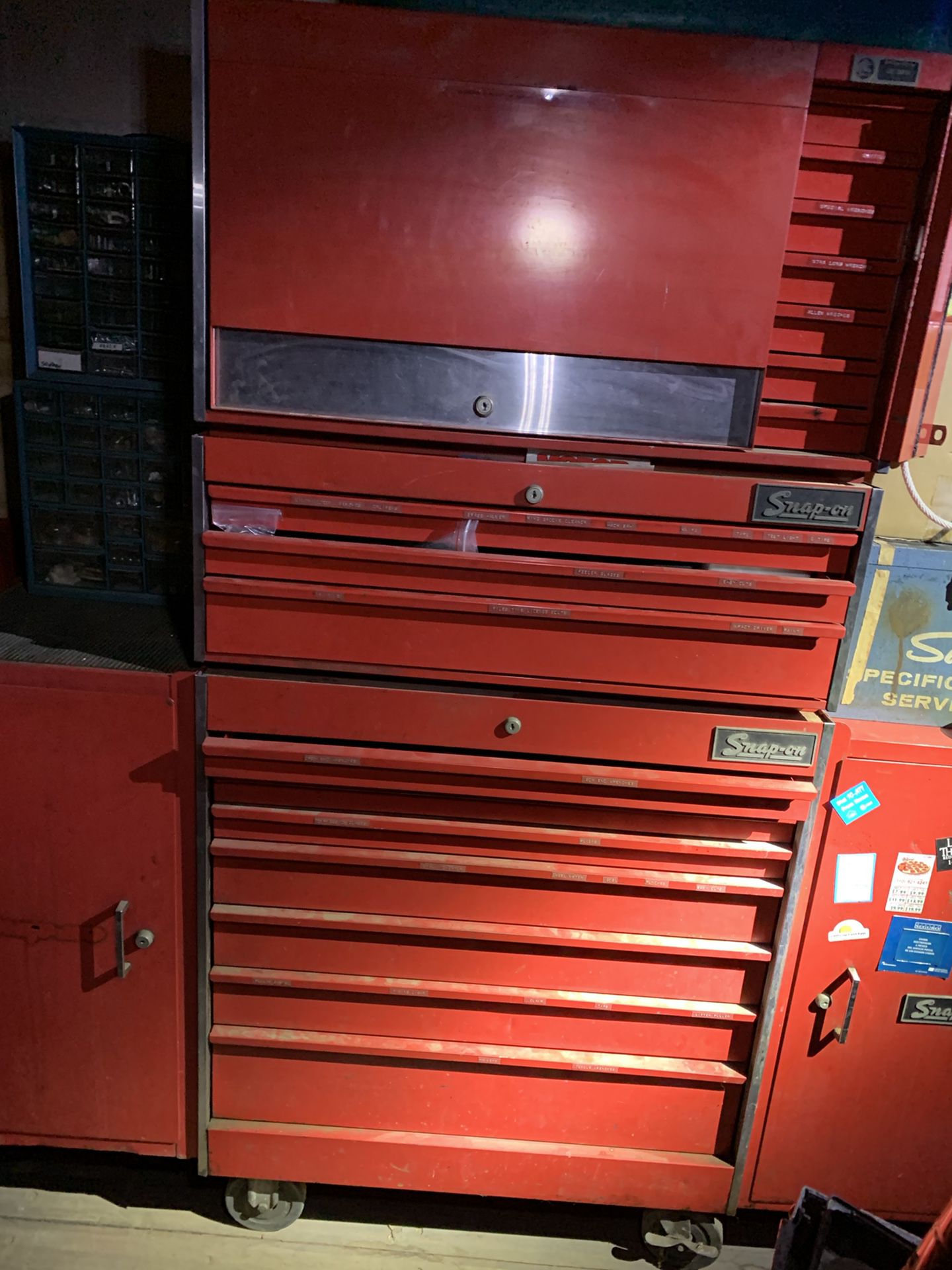 Snap On - Stack Tool Box, with 2 side closets $2,000.00