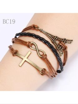 Leather style bracelet