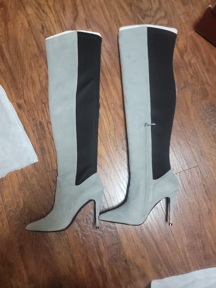 Charles By CHARLES DAVID OVER THE KNEE BOOTS Sz 8M