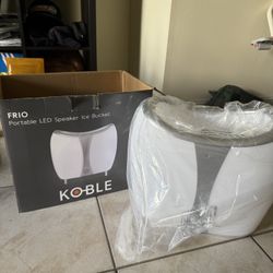 Portable LED Speaker & Ice Bucket 