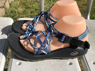 Chaco ZX/2 Blue/Blue Strappy Sport Sandals Size W9