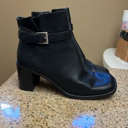 Size 7 Black Boots New No Box