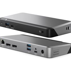 ALOGIC Dual 4K Display Universal Docking Station DX2 with 65W Laptop Compatible with Mac and Windows, 2x4K@60Hz DisplayPort,1xUSB-C 10G (with Fast Cha