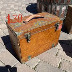 Wooden Tackle Pinstriping Box 