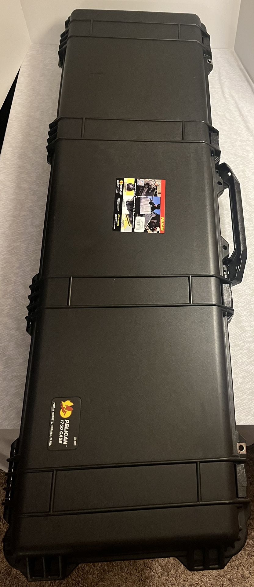 Pelican 1750 Protector Long Waterproof Case with Foam - Black (New With Tag)