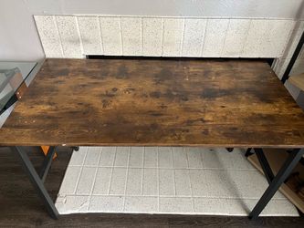 Industrial Wood and Metal Desk