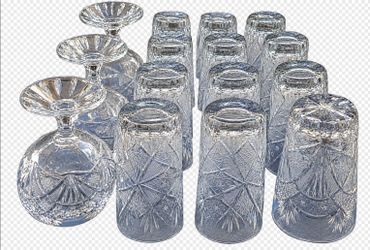 Vintage Cut Crystal Glassware