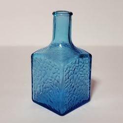 Vintage Blue Glass Bottle Vintage 
