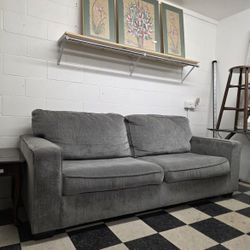Large Gray Loveseat 