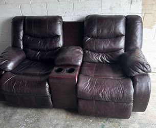 No working Electric Recliner in Leather 2 seats sofa