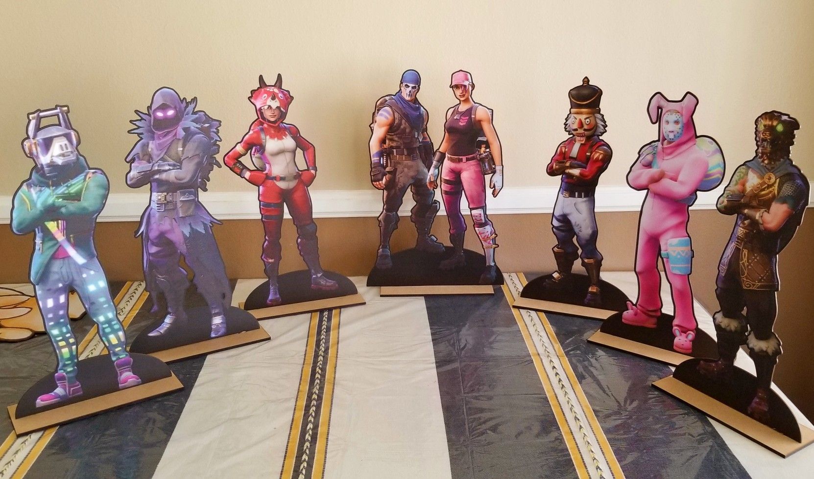 Fortnite wood cutouts for cake table