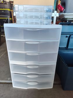 Plastic Storage Drawers (2)