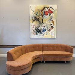 1950’s Restored Peach Sofa