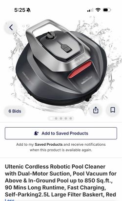 Ultenic Cordless Robotic Pool Cleaner Dual-Motor