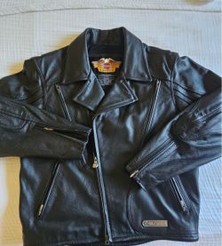 Harley Davidson, leather motorcycle jacket large