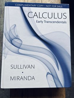 Calculus: Early Transcendentals First edition by Sullivan, Michael, Miranda, Kathleen (2014)