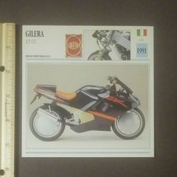1992 125 CX 1991 High Performance Racing Italy Large Card Vintage Collectible Atlas