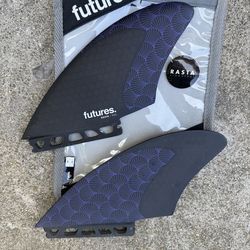 Surfboard fins Rasta keels (new)