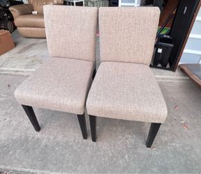 Two dining chairs