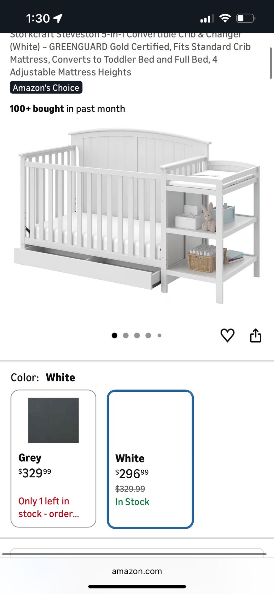 NEVER USED Baby Crib And Mattress
