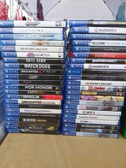PS4 games 15$ Each 2 for 25$