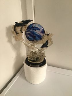Dolphins Sculpture By Bradford Exchange "Evenings Paradise" Limited Edition