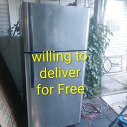 Kenmore Stainless Steel Refrigerator 18 Cuft (Dimensions:30 "W 30" D 66" H