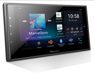 Pioneer DMH-W4660NEX 6.8" Capacitive Touchscreen, Double Din – Wireless & Wired Apple CarPlay & Android Auto, Amazon Alexa Built-in, Bluetooth, HD Rad